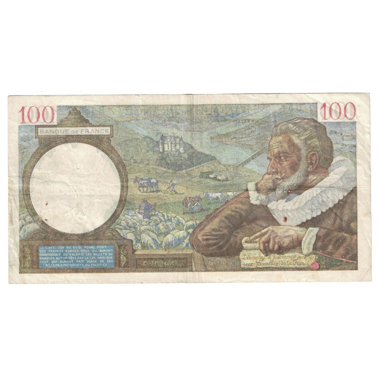 Francia, 100 Francs, Sully, 1941, 1941-02-06, MBC, Fayette:26.46, KM:94