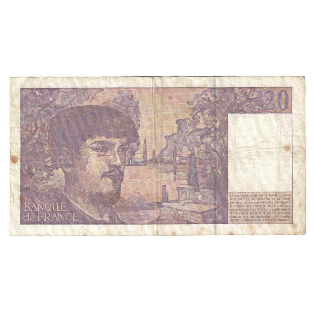 Frankreich, 20 Francs, Debussy, 1997, SGE+, Fayette:66ter.02, KM:151i