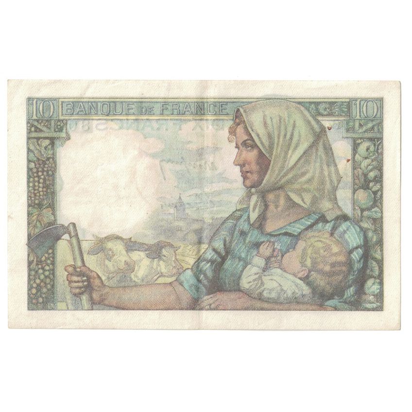 Frankreich, 10 Francs, Mineur, 1947, 1947-10-30, SS+, Fayette:8.18, KM:99f