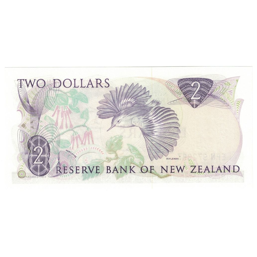 Banknote, New Zealand, 2 Dollars, Undated (1981-92), KM:170c, UNC(65-70)