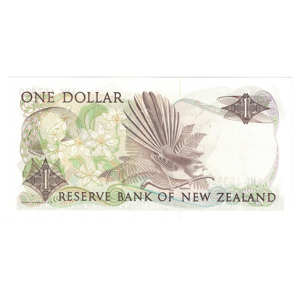 Billet, Nouvelle-Zélande, 1 Dollar, Undated (1981-92), KM:169c, NEUF
