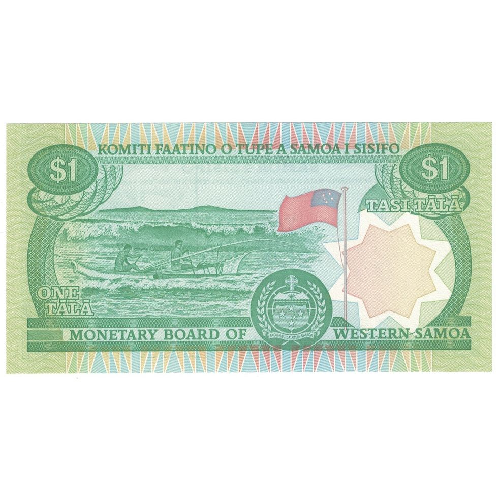 Banconote, Samoa Occidentale, 1 Tala, Undated (1980), KM:19, FDS