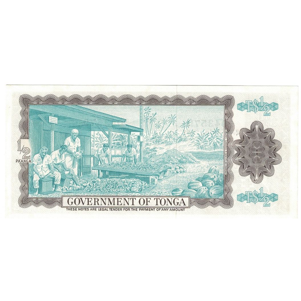 Banconote, Tonga, 1/2 Pa'anga, 1983, 1983-07-29, KM:18c, FDS