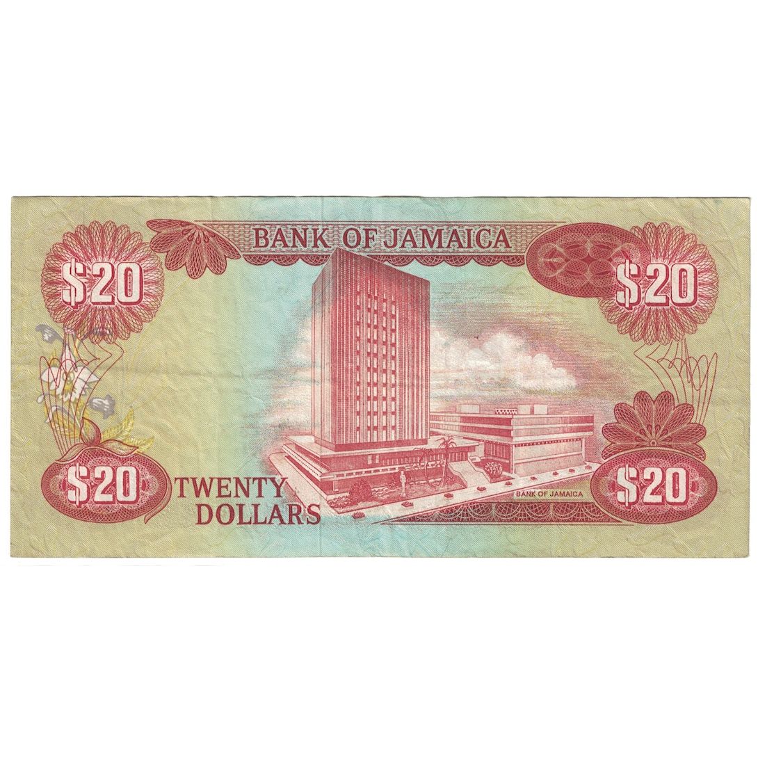 Banknote, Jamaica, 20 Dollars, 1979, 1979-10-01, KM:68a, EF(40-45)