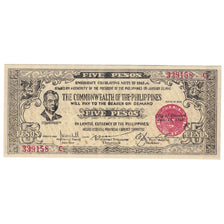 Geldschein, Philippinen, 5 Pesos, 1942, KM:S648a, UNZ