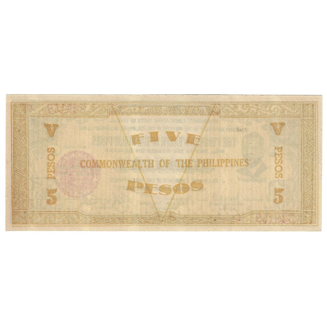 Geldschein, Philippinen, 5 Pesos, 1942, KM:S648a, UNZ