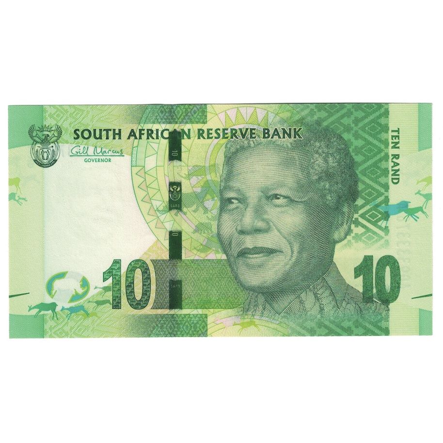 Banknote, South Africa, 10 Rand, 2005, KM:128b, UNC(65-70)