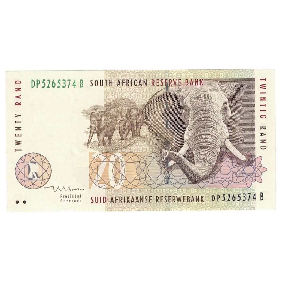 Banconote, Sudafrica, 20 Rand, 1999, KM:124b, FDS