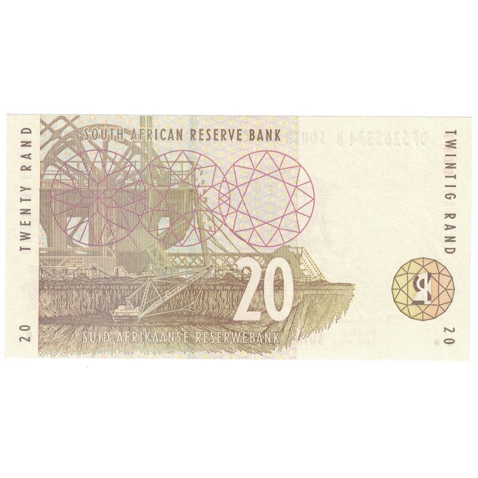 Banconote, Sudafrica, 20 Rand, 1999, KM:124b, FDS