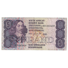 Billet, Afrique du Sud, 5 Rand, 1981-1989, KM:119c, B+