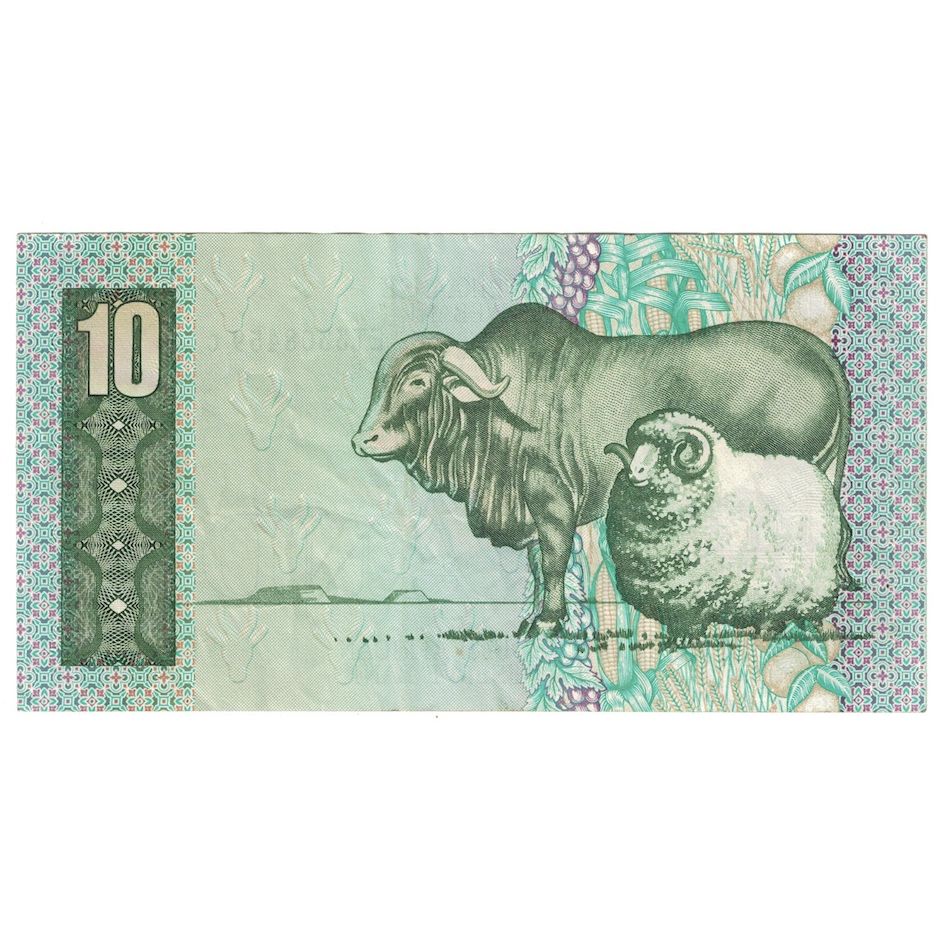 Banconote, Sudafrica, 10 Rand, 1978-1981, KM:120A, SPL