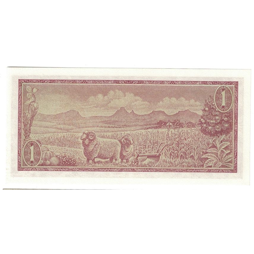 Nota, África do Sul, 1 Rand, 1967, KM:110b, UNC(65-70)