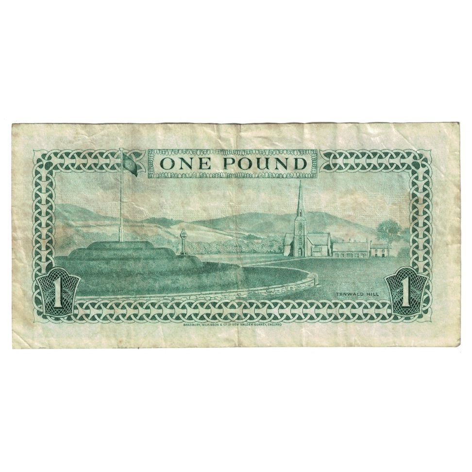 Billet, Isle of Man, 1 Pound, Undated (1983), KM:38a, B+