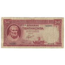 Banconote, Grecia, 50 Drachmai, 1941, 1941-01-01, KM:168a, B