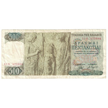 Banconote, Grecia, 500 Drachmai, 1968, 1968-11-01, KM:197a, MB+