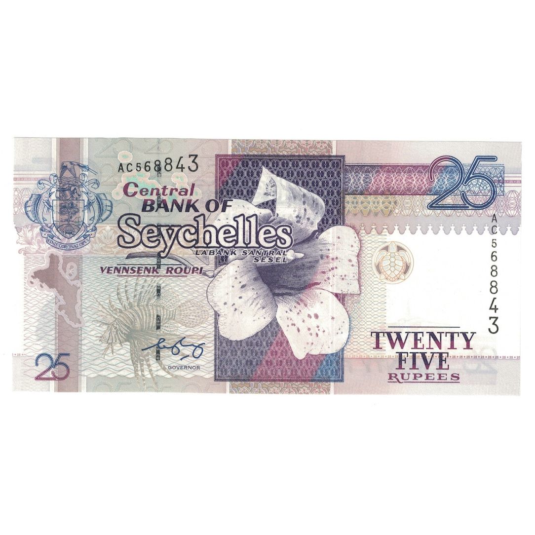 Billet, Seychelles, 25 Rupees, 1998, KM:37, NEUF
