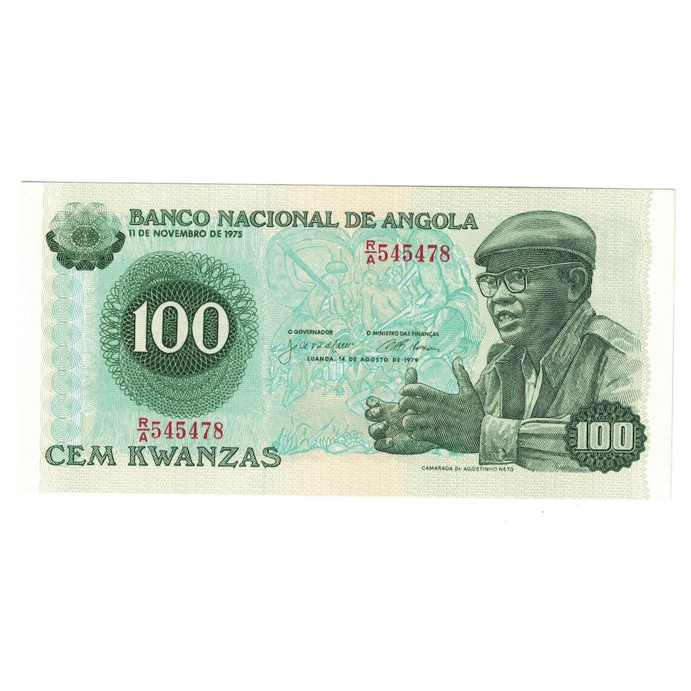 Geldschein, Angola, 100 Kwanzas, 1975, 1975-11-11, KM:115a, UNZ