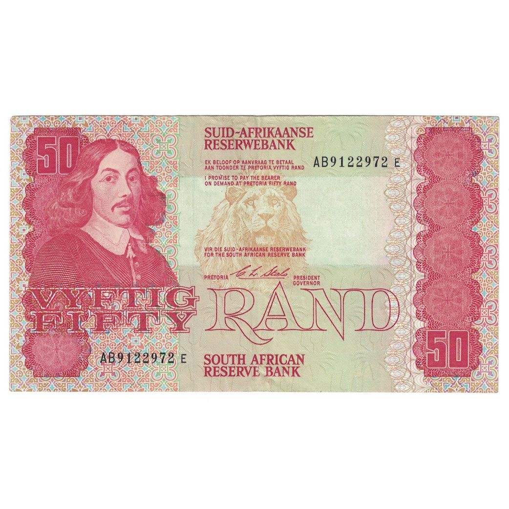 Billet, Afrique du Sud, 50 Rand, 1990, KM:122b, TTB+
