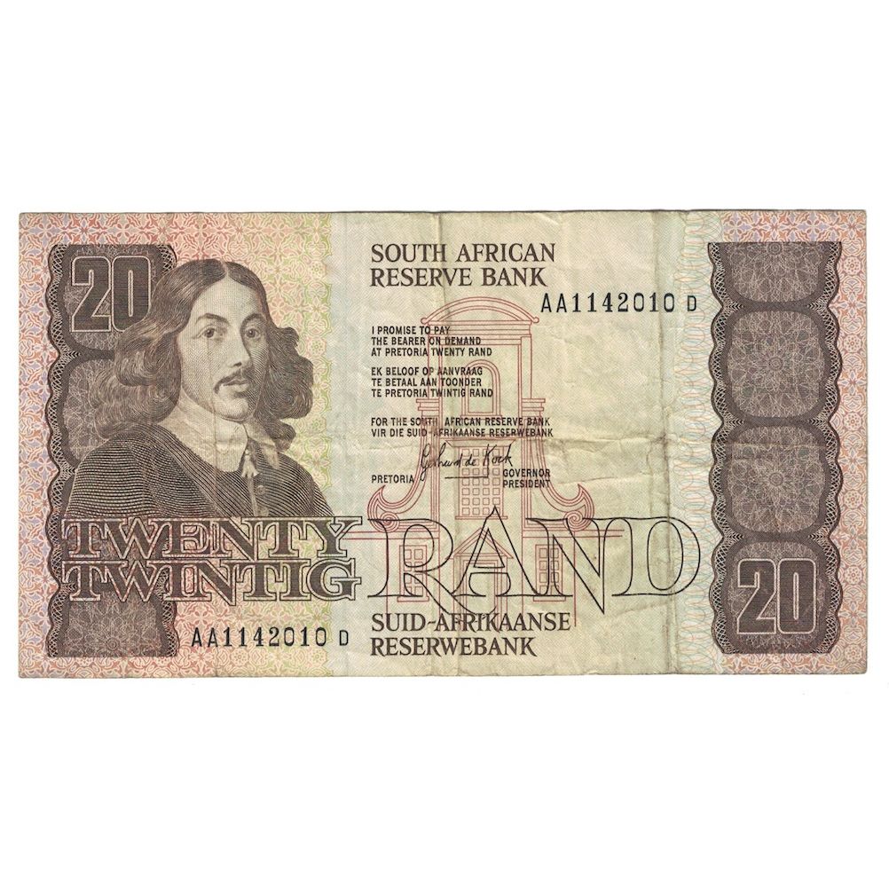 Banconote, Sudafrica, 20 Rand, 1978-1981, KM:121a, MB