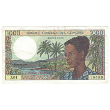 Banconote, Comore, 1000 Francs, UNDATED (1984), KM:11b, BB