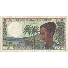 Banknot, Komory, 1000 Francs, UNDATED (1984), KM:11b, VF(30-35)