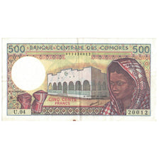 Geldschein, Komoren, 500 Francs, Undated (1986- ), KM:10b, SS