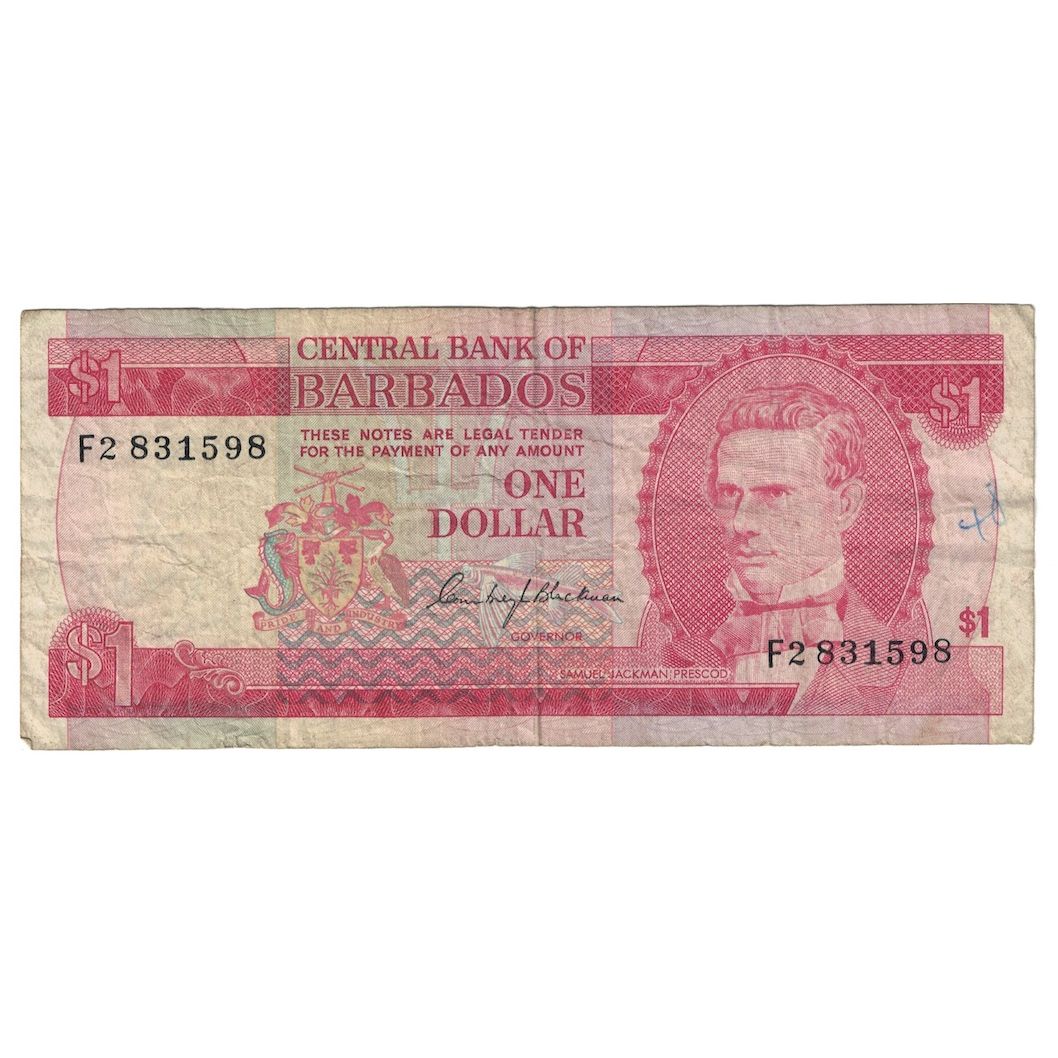 Banconote, Barbados, 1 Dollar, Undated (1973), KM:29a, B