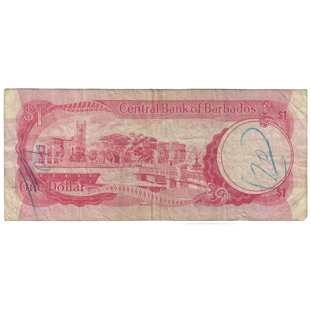 Banconote, Barbados, 1 Dollar, Undated (1973), KM:29a, B