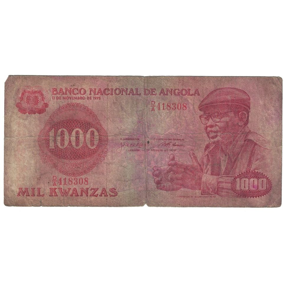 Biljet, Angola, 1000 Kwanzas, 1979, 1979-08-14, KM:117a, B