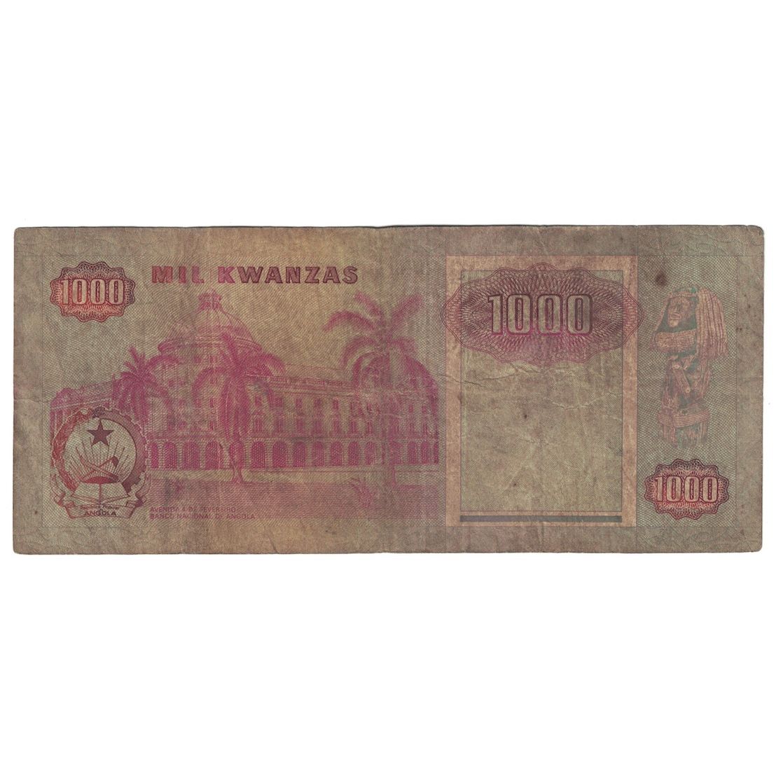 Billet, Angola, 1000 Kwanzas, 1991, 1991-02-04, KM:129b, B