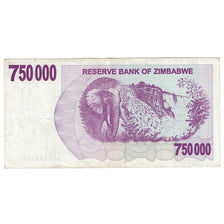 Banknot, Zimbabwe, 750,000 Dollars, 2007, 2007-12-31, KM:52, AU(50-53)