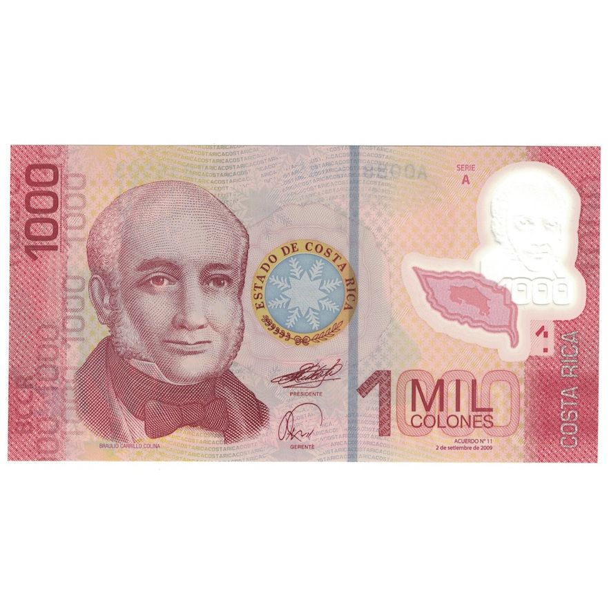 Banknote, Costa Rica, 1000 Colones, 2009, 2009-09-02, KM:274, UNC(65-70)
