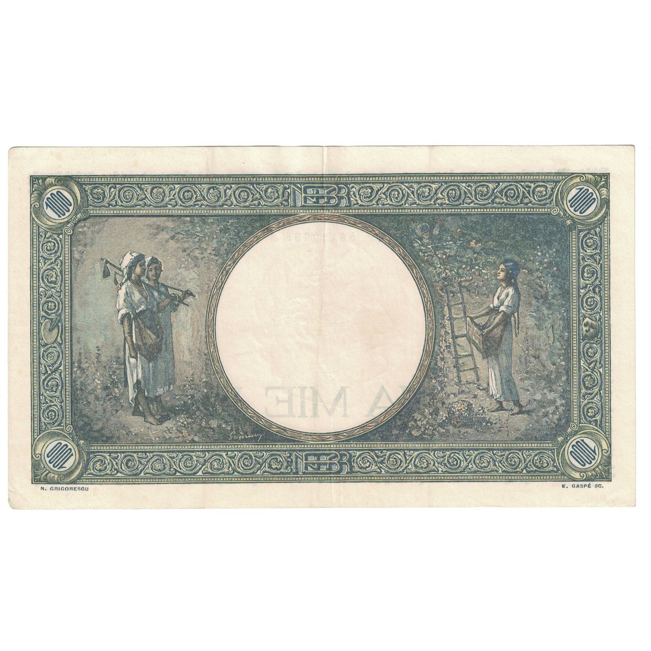 Banconote, Romania, 1000 Lei, 1941, 1941-09-10, KM:52a, BB
