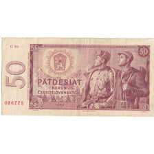 Banconote, Cecoslovacchia, 50 Korun, 1964, KM:90b, MB+