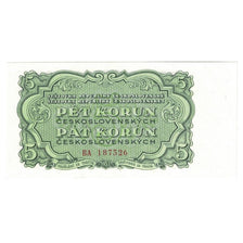 Geldschein, Tschechoslowakei, 5 Korun, 1953, KM:80b, UNZ