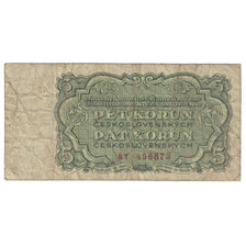 Banknot, Czechosłowacja, 5 Korun, 1961, KM:82b, F(12-15)