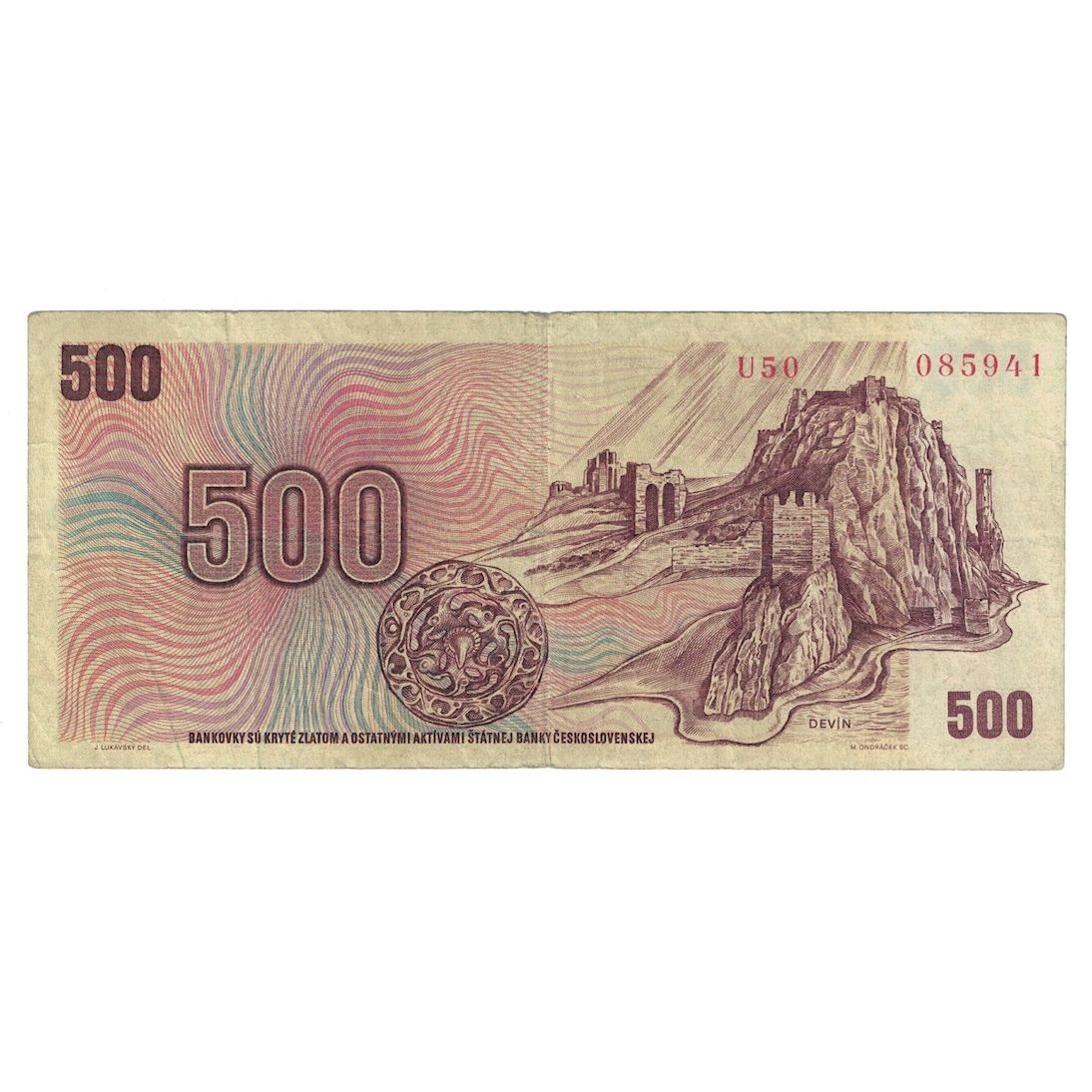 Geldschein, Tschechoslowakei, 500 Korun, 1973, KM:93, S
