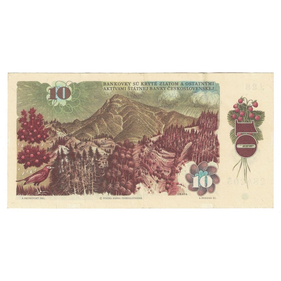 Banconote, Cecoslovacchia, 10 Korun, 1986, KM:94, SPL