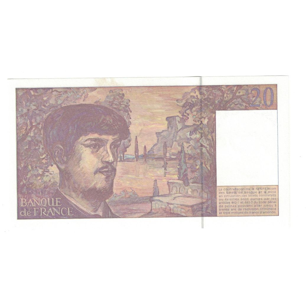 France, 20 Francs, Debussy, 1997, SPL, Fayette:66ter02a53, KM:151i