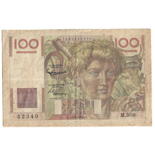 France, 100 Francs, Jeune Paysan, 1952, 1952-10-02, F(12-15), Fayette:28.34