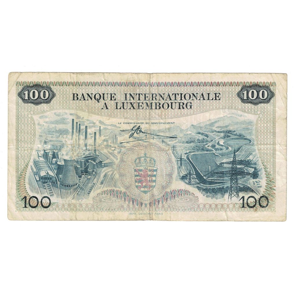 Banconote, Lussemburgo, 100 Francs, 1968, 1968-05-01, KM:14A, MB