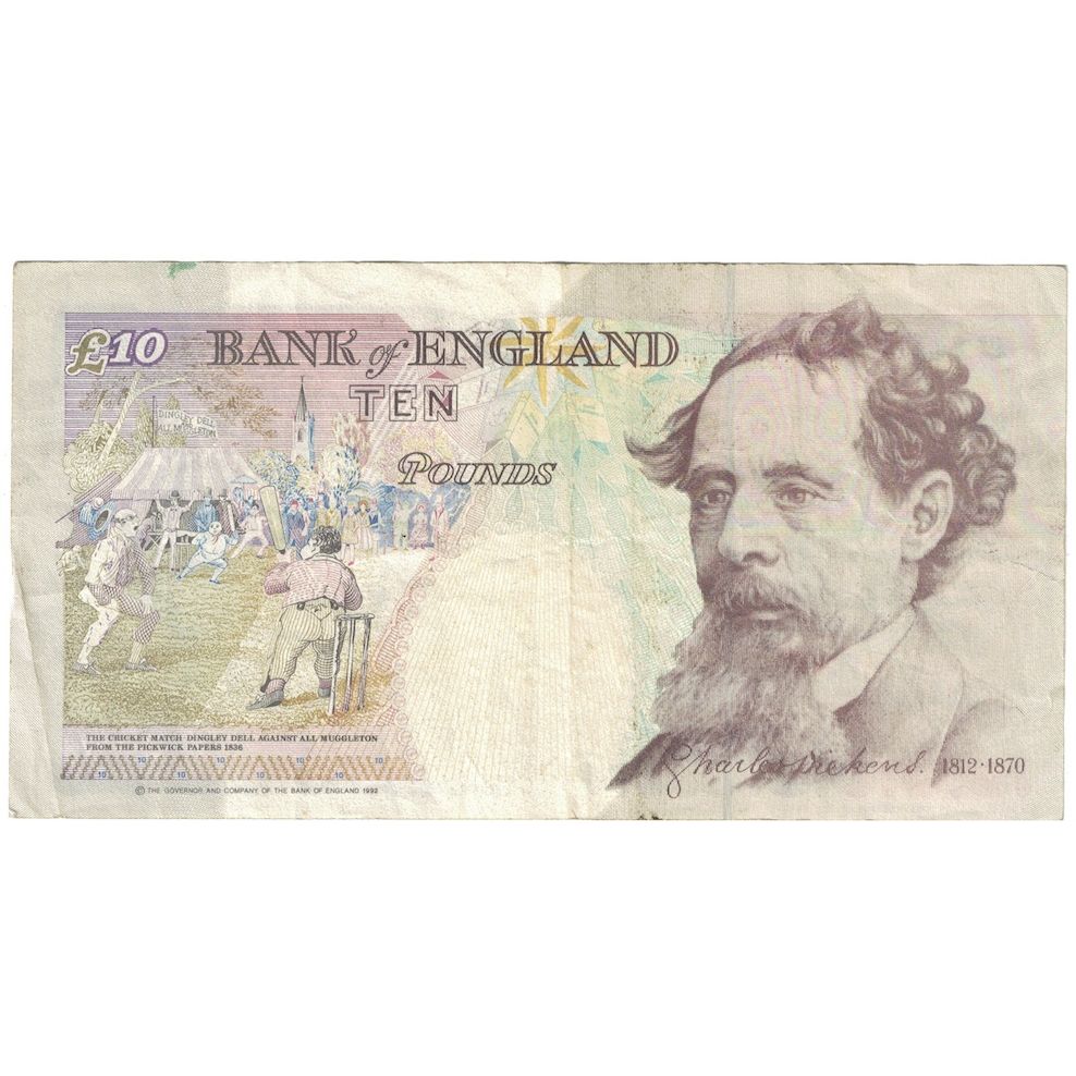 Banconote, Gran Bretagna, 10 Pounds, 1992, KM:383a, BB