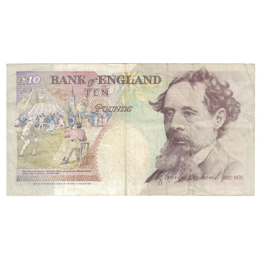 Banconote, Gran Bretagna, 10 Pounds, 1992, KM:383a, BB