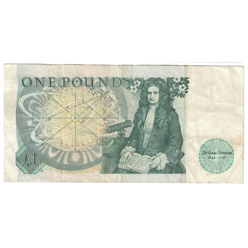 Banconote, Gran Bretagna, 1 Pound, Undated (1978-84), KM:377b, BB+