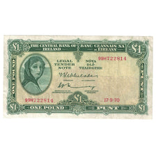 Biljet, Ierland - republiek, 1 Pound, 1970, 1970-09-17, KM:64b, TTB