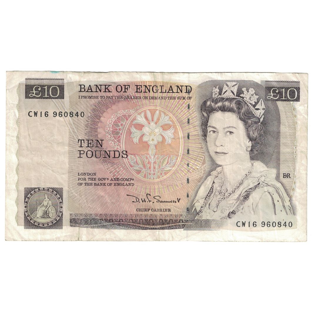 Banknote, Great Britain, 10 Pounds, 1980-84, KM:379b, VF(30-35)