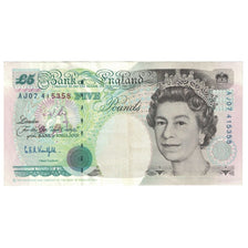 Banknote, Great Britain, 5 Pounds, Undated (1990-91), KM:382a, AU(50-53)