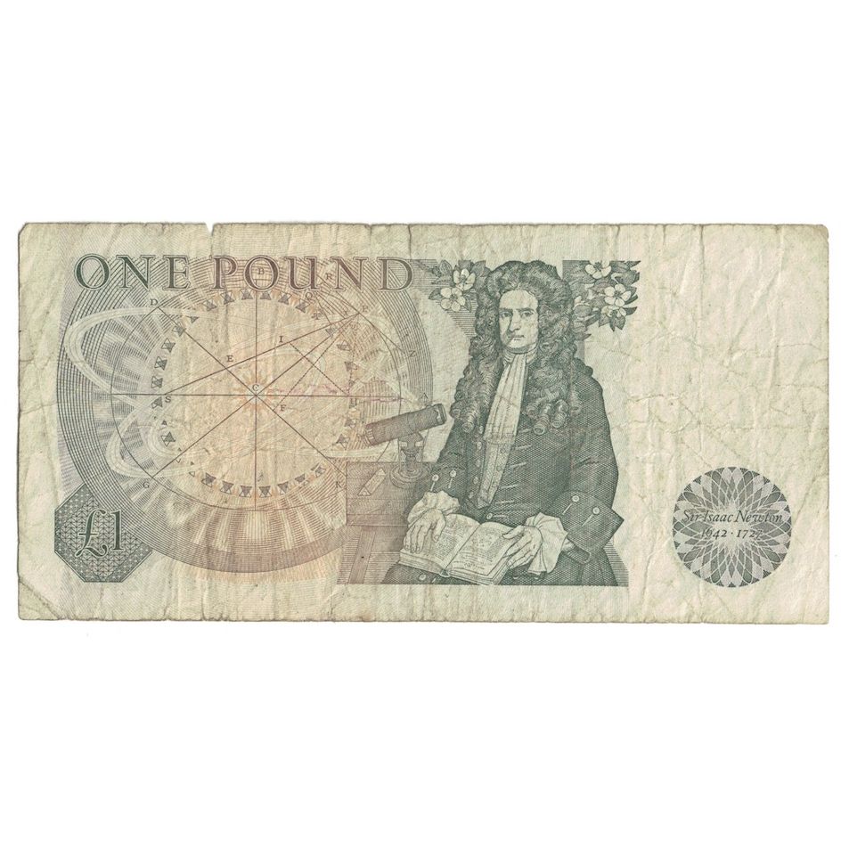 Banconote, Gran Bretagna, 1 Pound, Undated (1978-84), KM:377a, B+