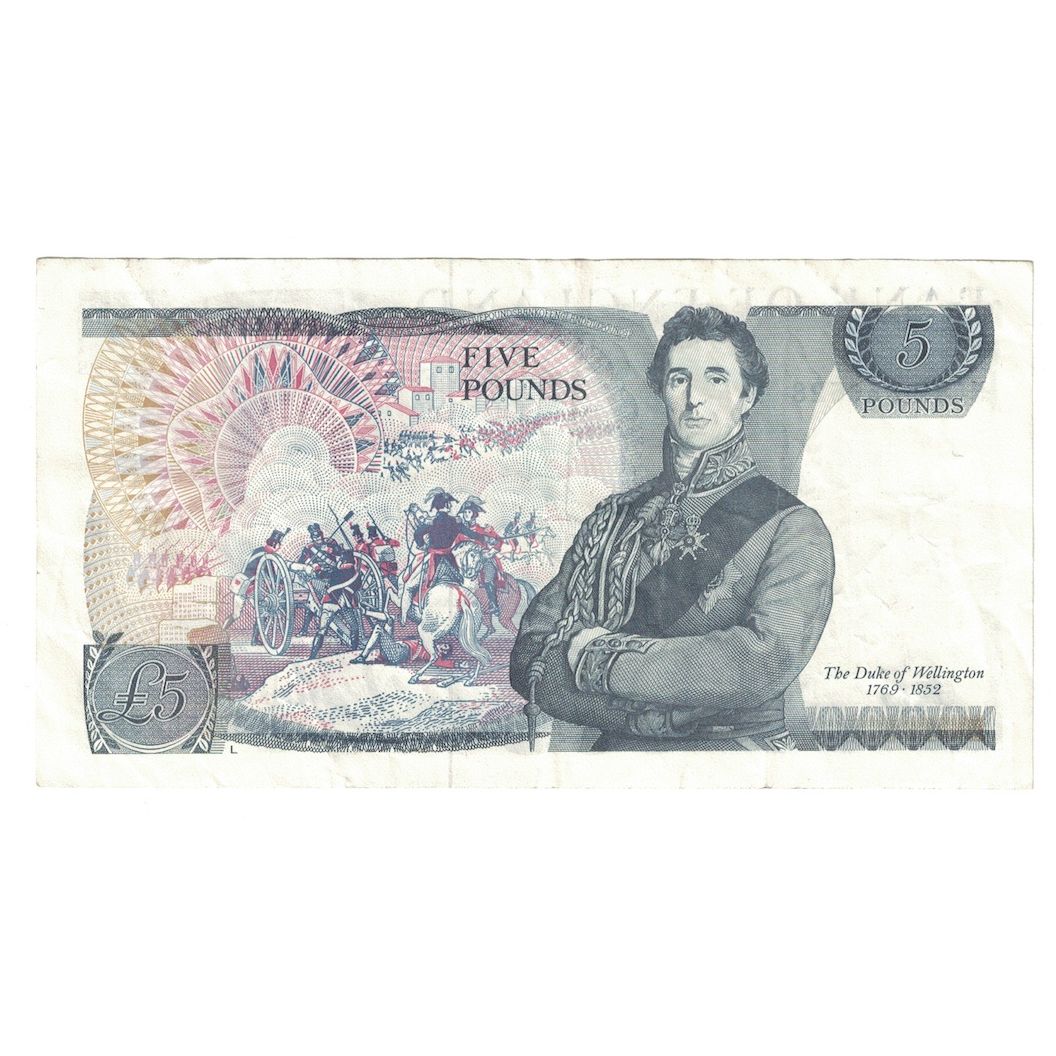 Biljet, Groot Bretagne, 5 Pounds, Undated (1980-87), KM:378c, SUP