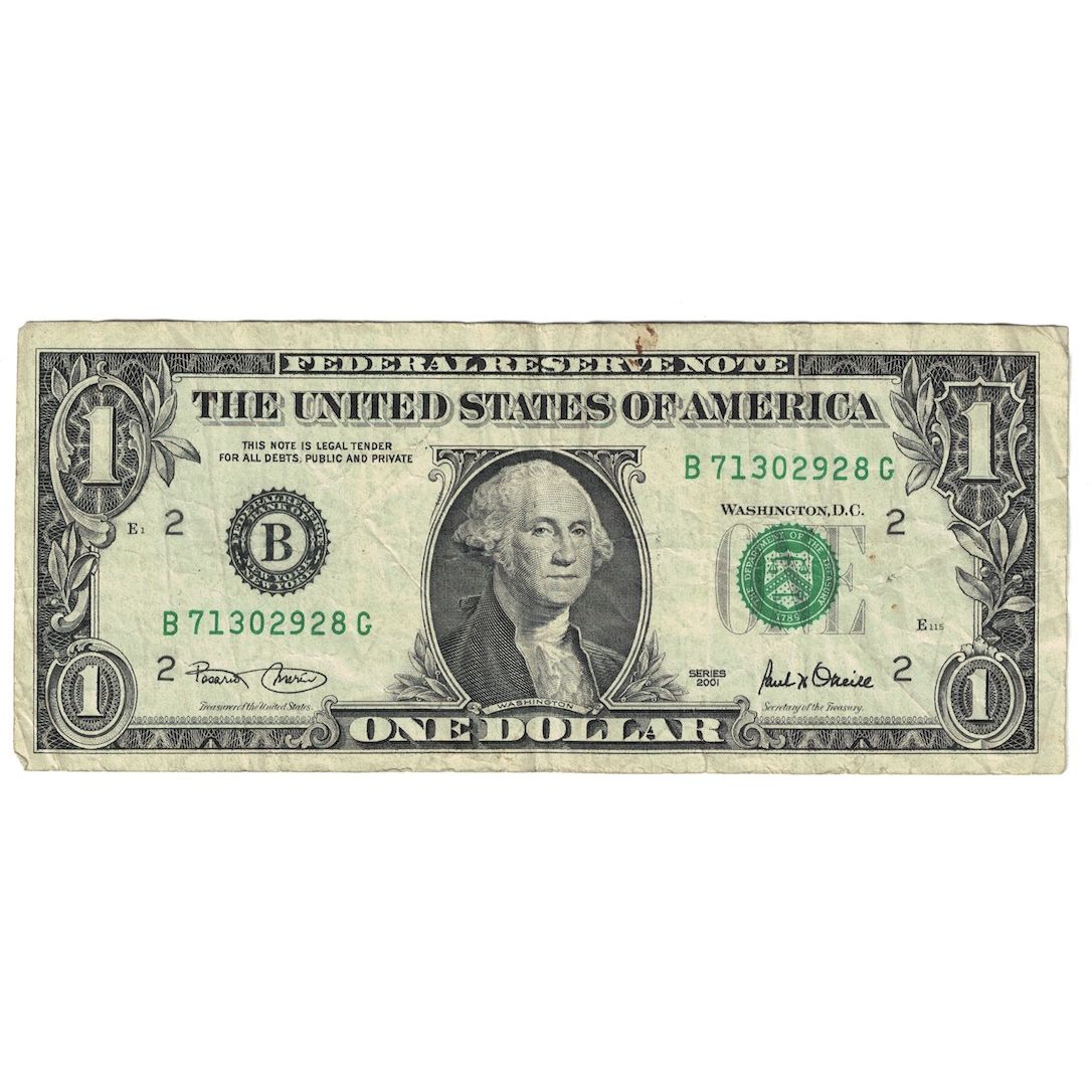 Banconote, Stati Uniti, One Dollar, 2001, New-York, KM:4572, MB+